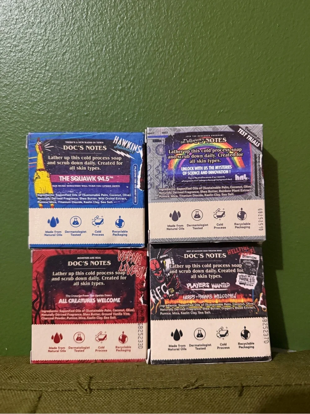 Squatch Labs Limited Edition Soap Set - Blue, Red, Gray